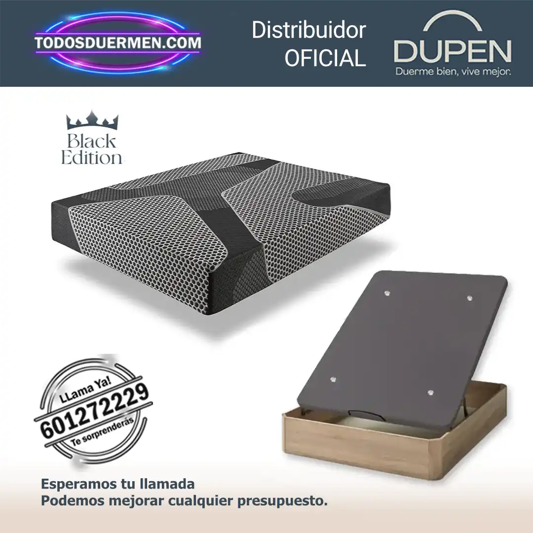 colchon black moon con canape abatible genova plus — Distribuidores Oficiales Dupen