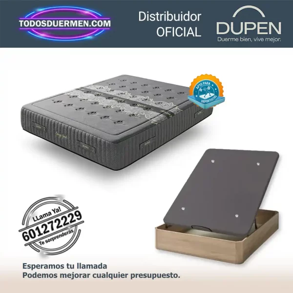 Colchones de Muelles Ensacados Energy Sport Dupen 30 cm con Canape Genova Plu — Distribuidores Oficiales Dupen