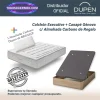 colchones de muelles ensacados executive dupen 33 cm con canape abatible genova plus, y almohada carbono de regalo, ideal para parejas