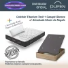 Colchones de muelles ensacados Titanium Tech Dupen 32 cm con canape abatible Génova Plus con almohada Monic de regalo