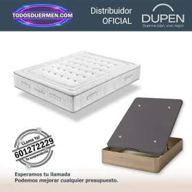 colchones de muelles ensacados versalles dupen 32 cm con canape abatible