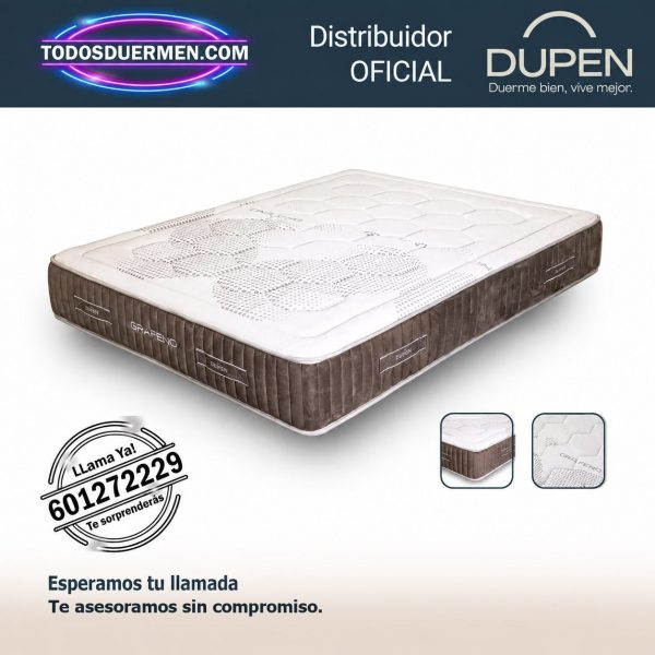 Colchon Dupen Grafeno 28 cm - Distribuidor Oficial Dupen - TodosDuermen.com