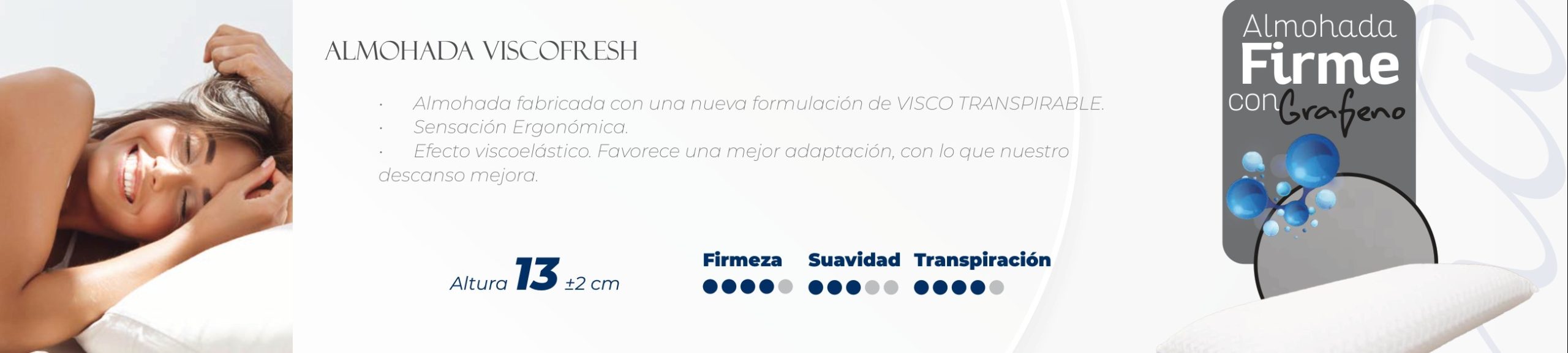 Ficha del catálogo de Moraplex: Almohada ViscoFresh Moraplex
