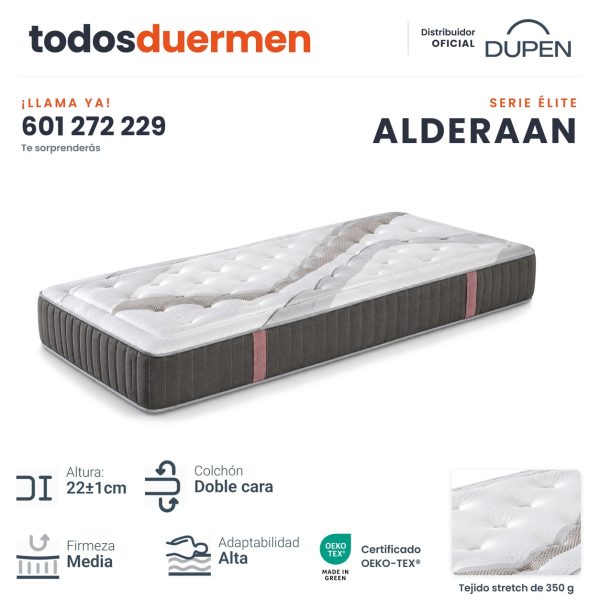 Colchón Alderaan de Dupen, 22 cm
