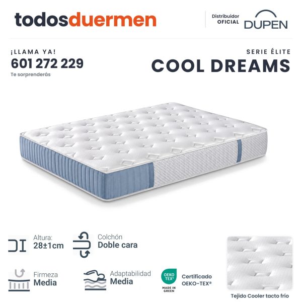 Colchón Cool Dreams de Dupen, 28 cm