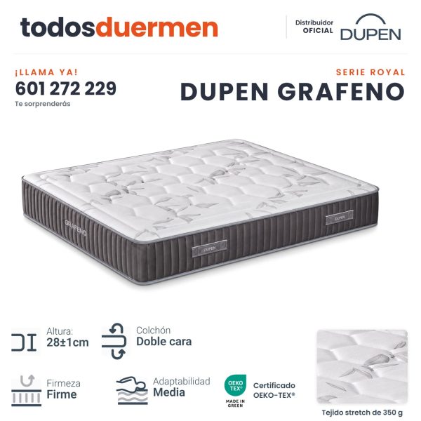 Colchón Dupen Grafeno de Dupen, 28 cm