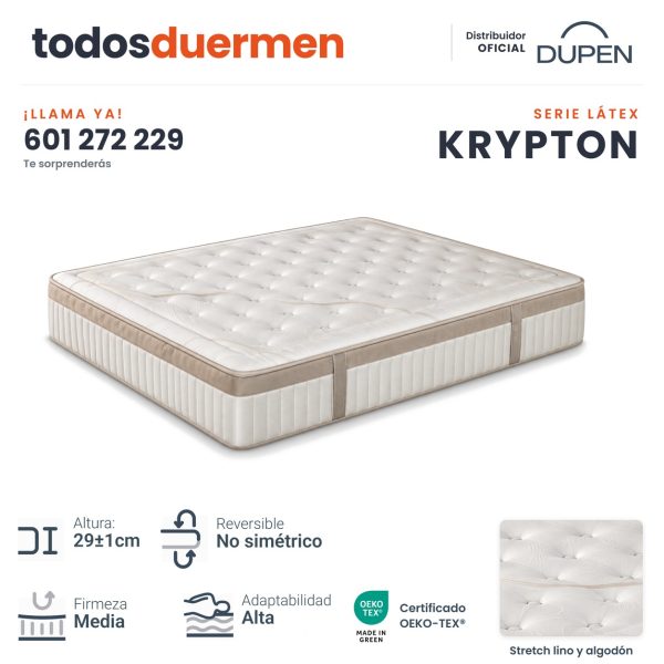Colchón Krypton de Dupen, 29 cm