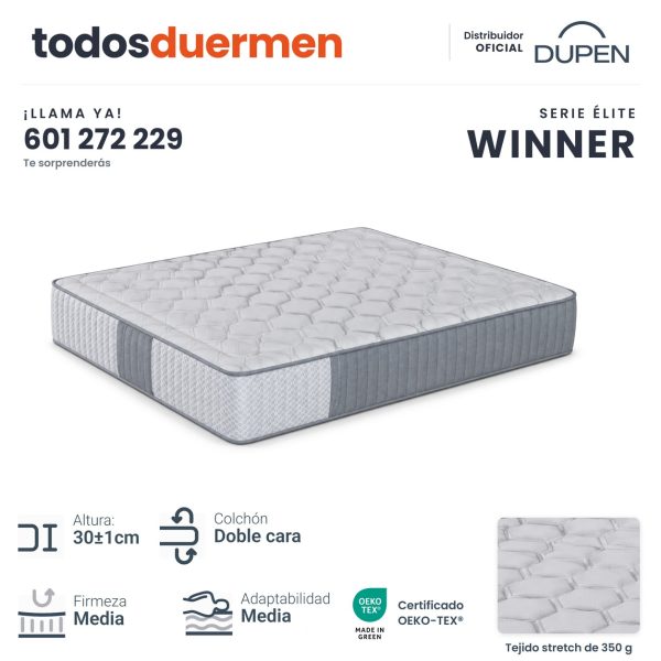 Colchón Winner de Dupen, 30 cm